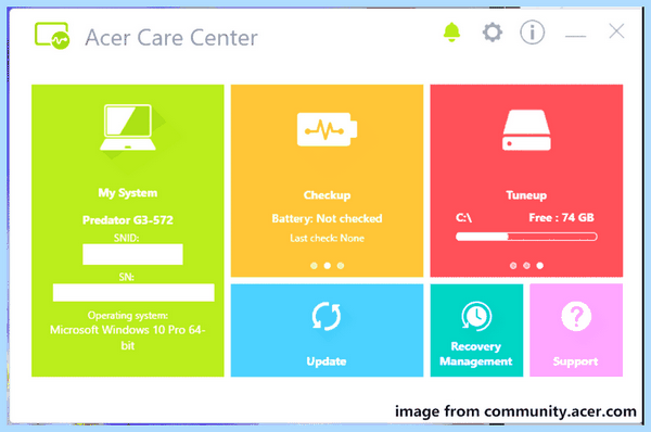 Acer center скачать