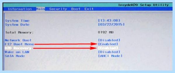 Acer не загружается windows