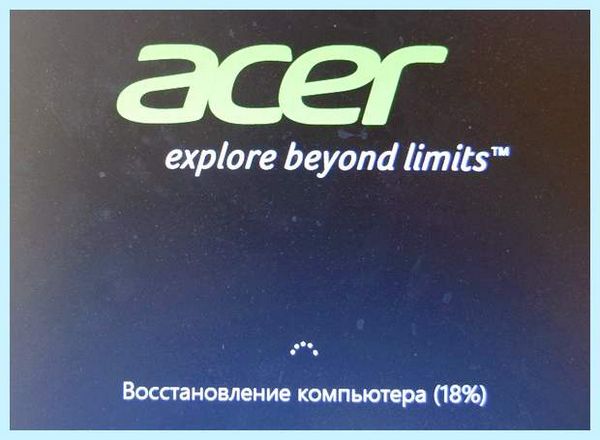 Acer не загружается windows
