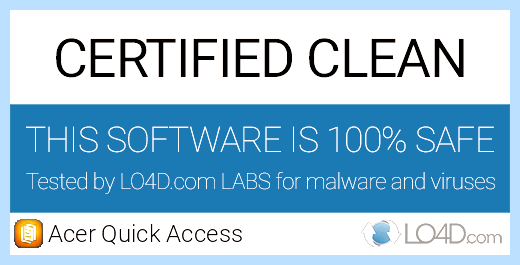 Acer quick access