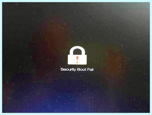 Acer security boot fail приведён список