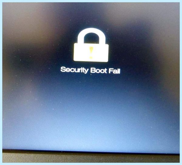 Acer security boot fail поэтому это