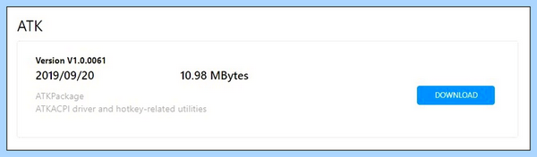 Atk package asus windows 10 что это