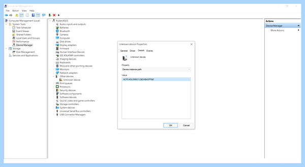 Acpi driver asus Package update