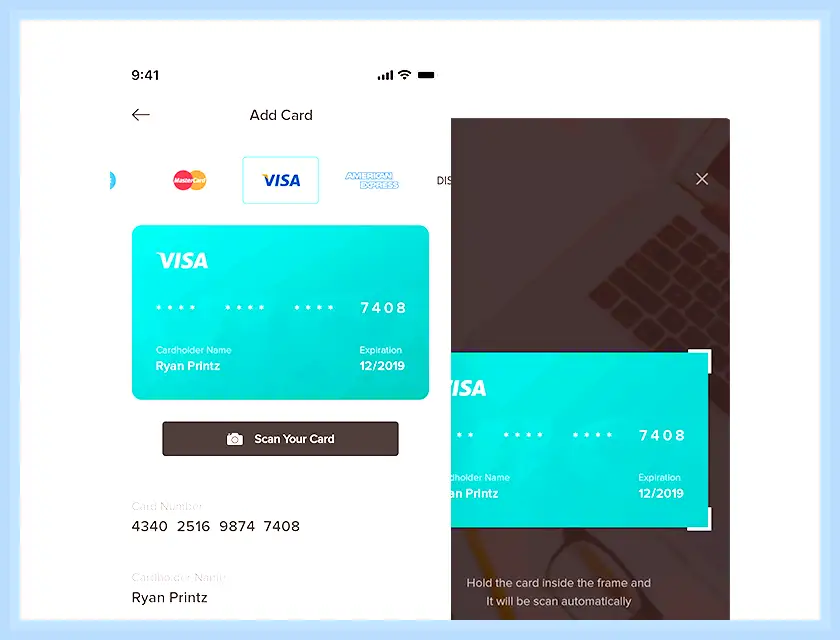 Add on card This site uses