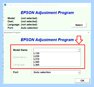 Adjustment program epson l110
