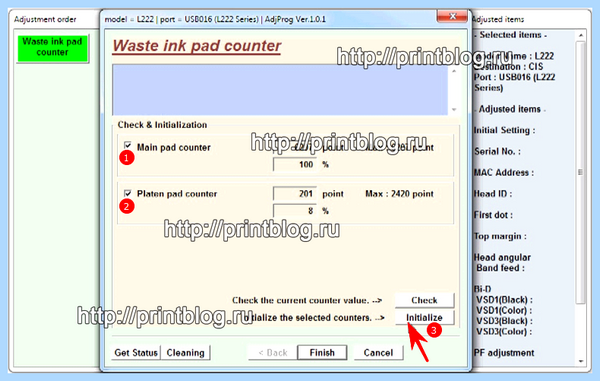 Adjustment program epson l132 l222