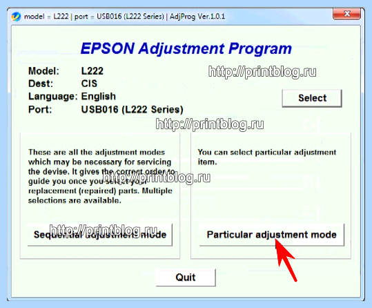 Adjustment program epson l132 l222