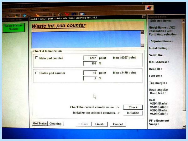 Adjustment program epson l132