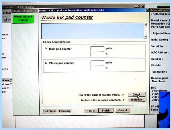 Adjustment program epson l132