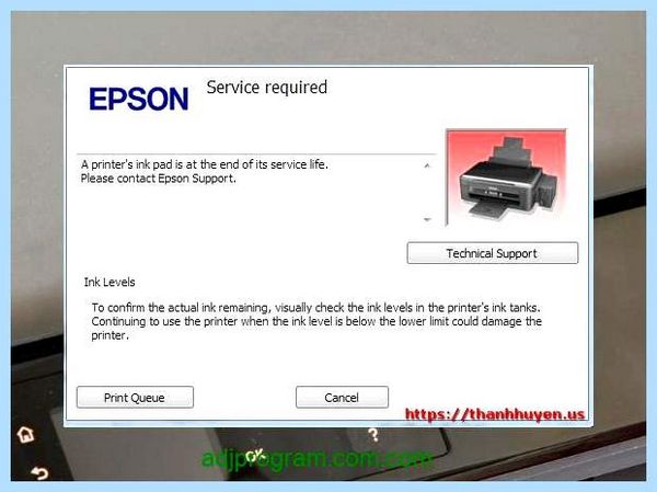 Adjustment program epson l362