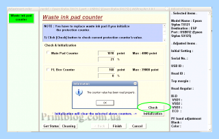 Adjustment program for epson