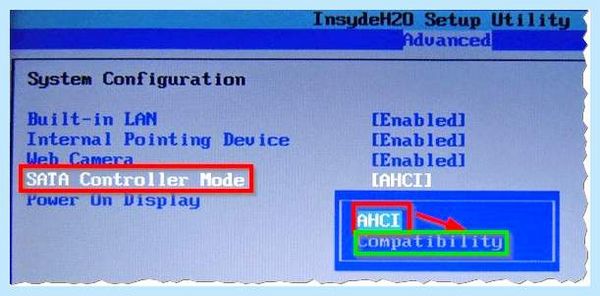 Ahci на ide (ahci, параметр AHCI, Secure Boot, Controller Mode) Ahci на ide