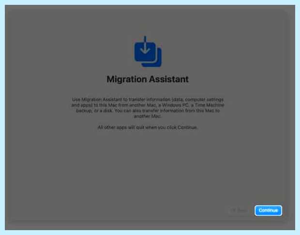 Ассистент миграции для windows