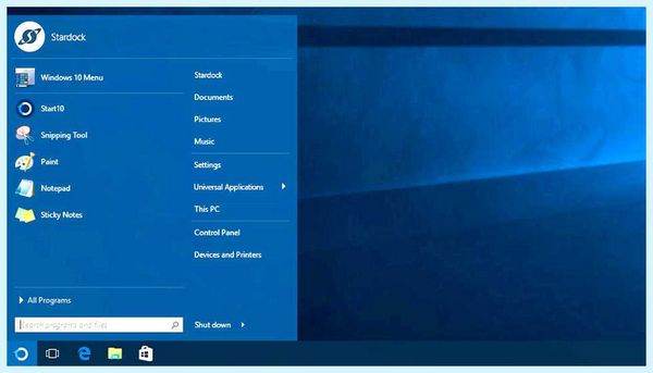 Start windows 10