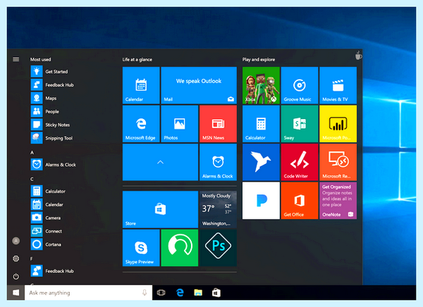Start windows 10