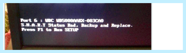 Status bad backup and replace