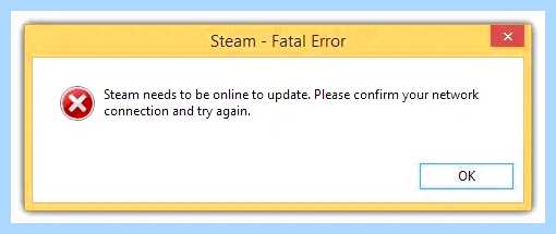 Steam client fatal error
