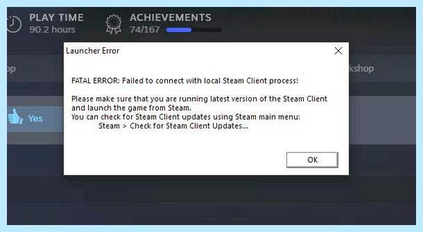 Steam fatal error что делать