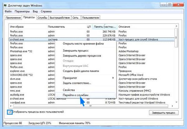 Svchost exe грузит память windows