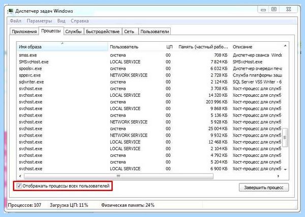 Svchost exe windows 7