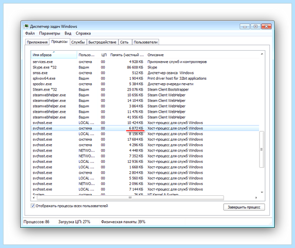 Svchost грузит память windows (svchost, грузить, память, windows, грузит память, оперативной памяти) Svchost грузит память windows