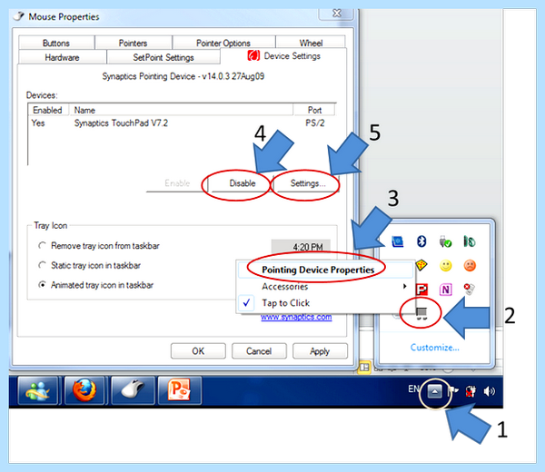 Synaptics pointing device driver что это