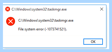 System error windows