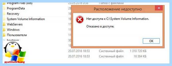 System volume information