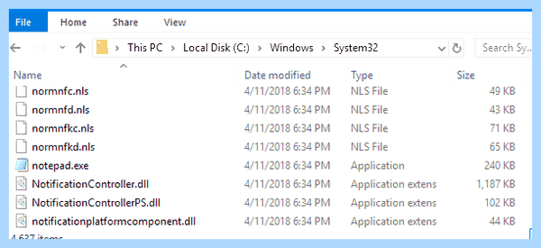 System32 что это за папка windows 10