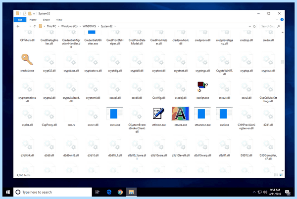 System32 windows 10