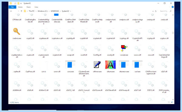 System32 windows 10