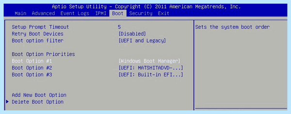 The current bios setting do not fully
