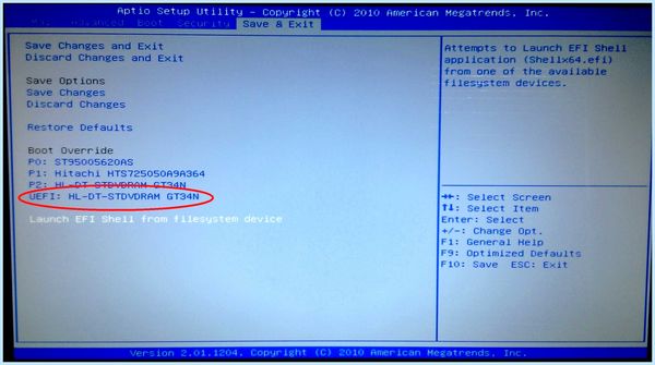 The selected boot device failed