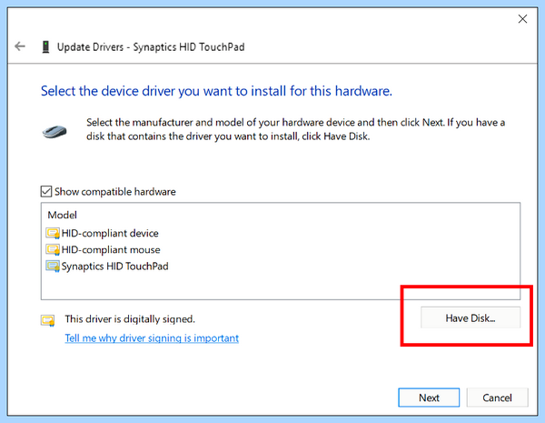 Touchpad driver что это