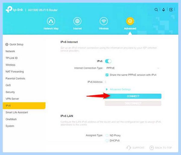 Tp link ipv6
