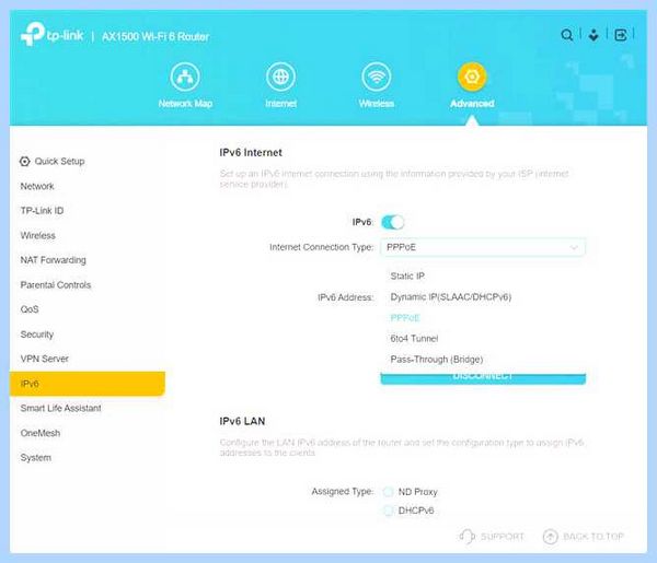 Tp link ipv6