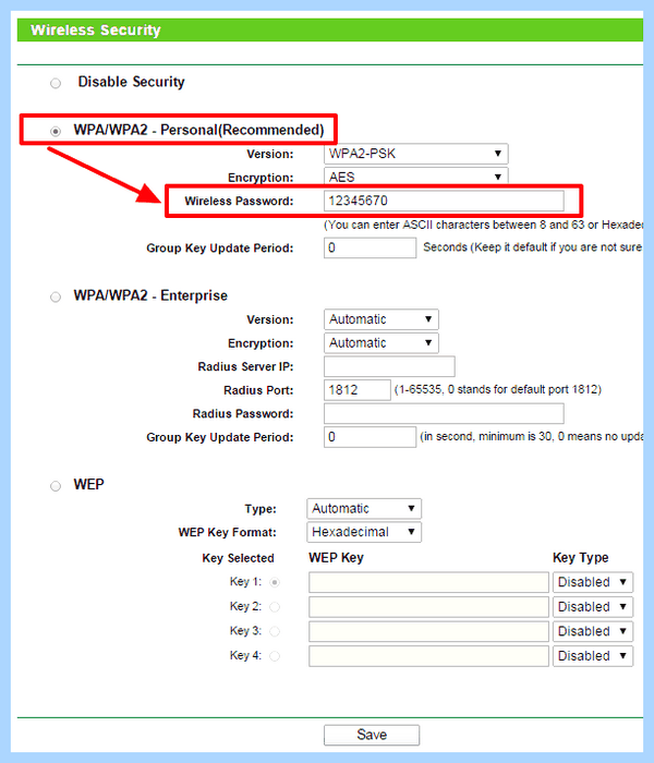 Tp link как поменять пароль на wifi