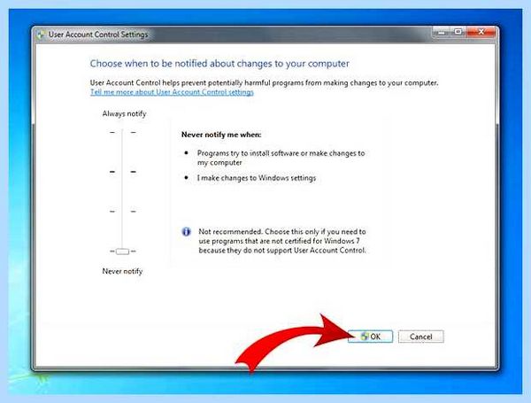 Turn off windows uac (turn, windows, учетных записей, контроля учетных, меню «Пуск», «Панель управления») Turn off windows uac