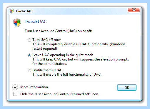 Uac как отключить (отключить, учетных записей, Account Control, user account) Uac как отключить