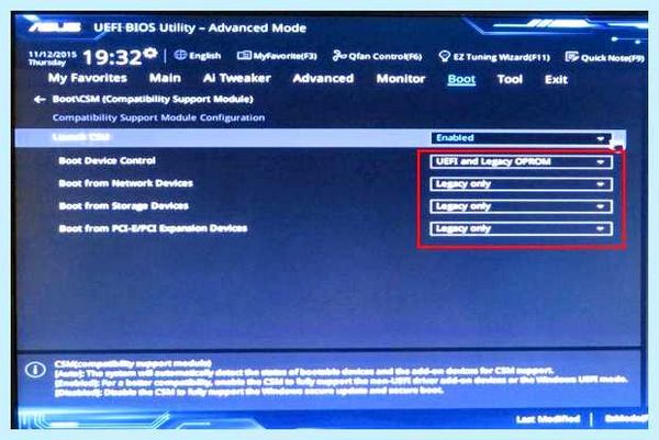 Uefi with csm что это