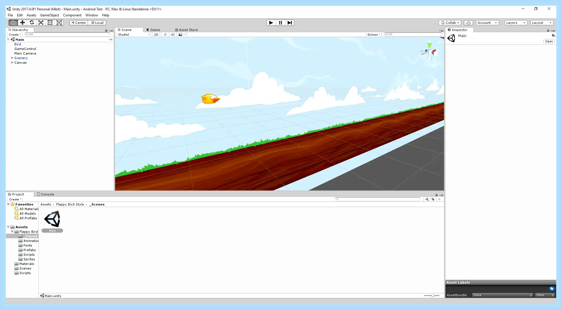 Unity как запустить игру