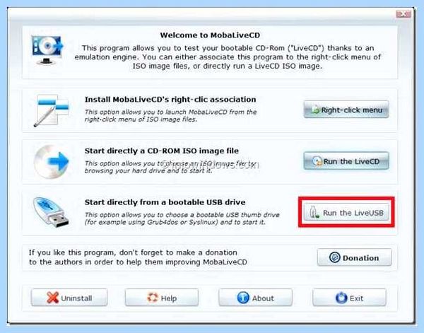 Usb boot device