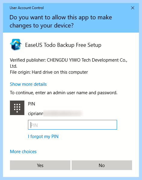 User account control uac