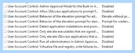 User account control uac