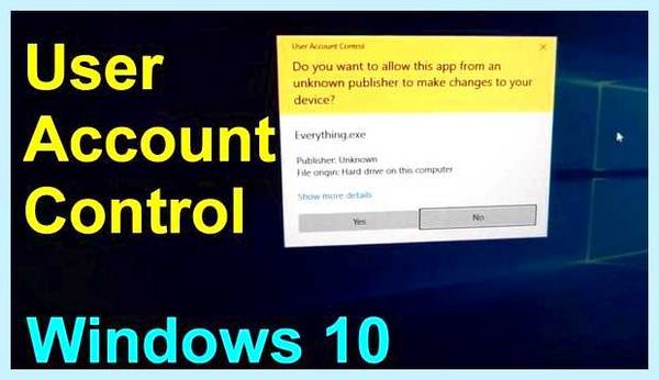 User account control windows 10