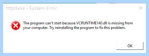 Vcruntime140 dll windows 7 x64