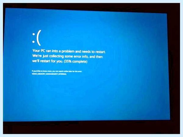 Video memory management internal windows