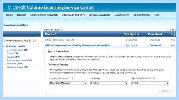 Volume license pack