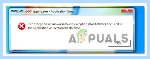 Warning s007 exception 0xc0000005 at 0x0